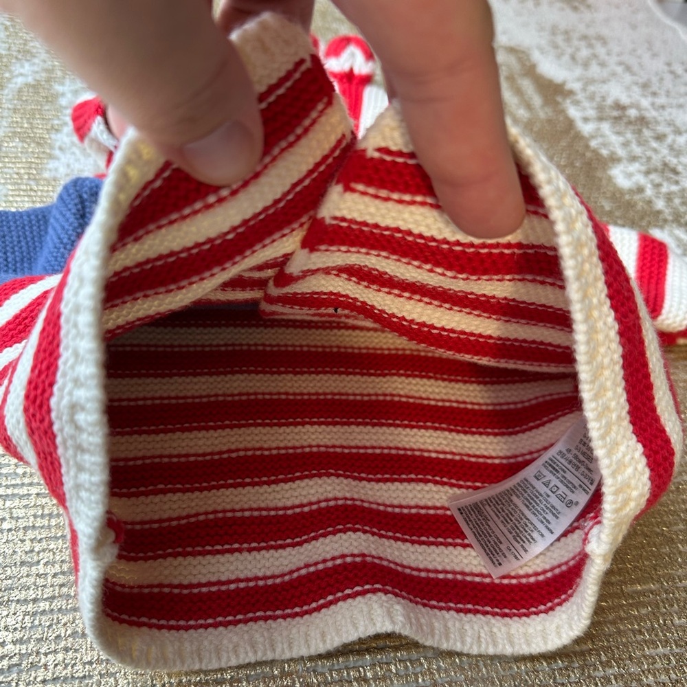 GAP Baby American Flag 4th of July Knit Cardigan Sweater | Size 0-3M - Picture 4 of 6